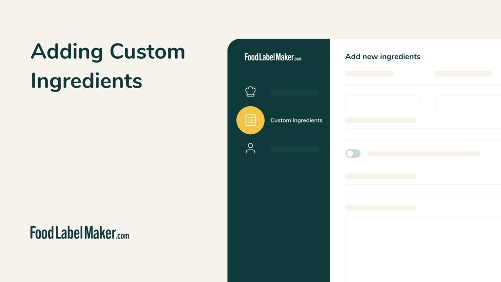 Adding Custom Ingredients