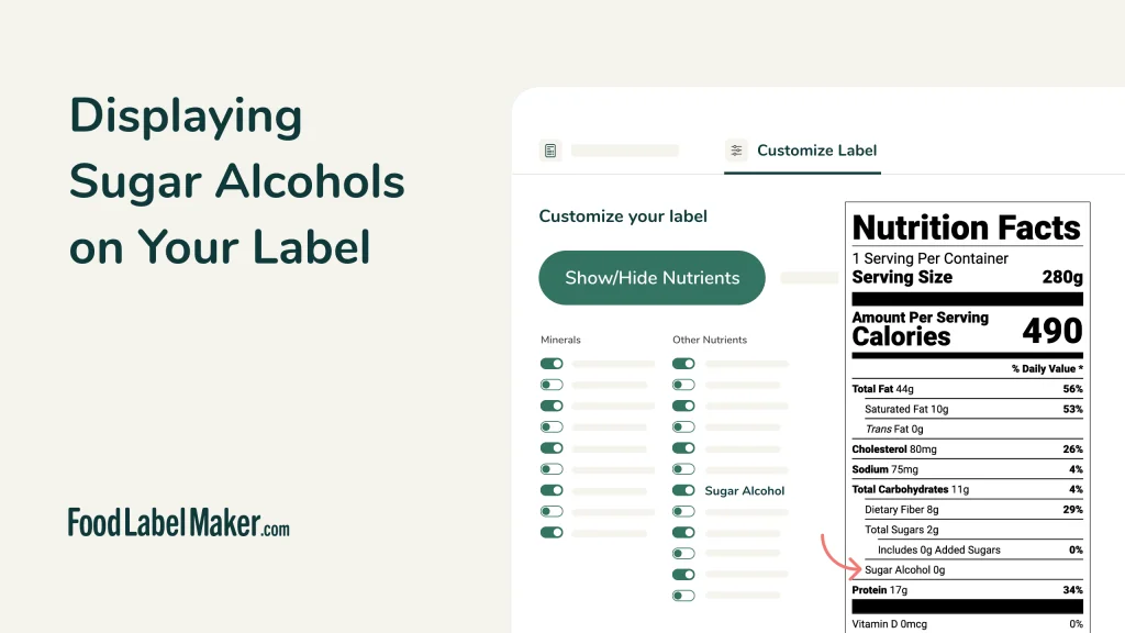 Displaying Sugar Alcohols on Your Label