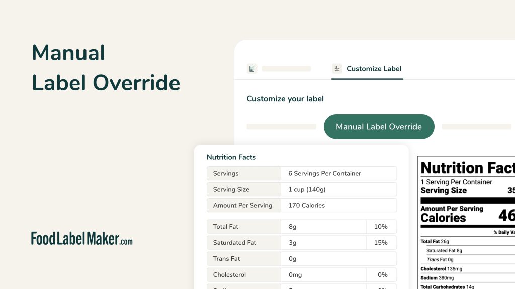 Manual Label Override