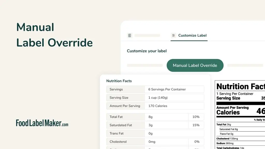 Manual Label Override